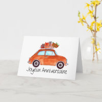 Franse vogelretro Fiat 500