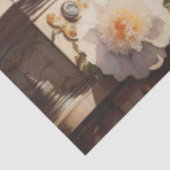 Franse vogels blauw tissuepapier (Detail)