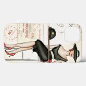 Franse vrouw Drink rode wijn Case-Mate iPhone Case (Achterkant (horizontaal))