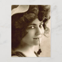 Franse vrouw met zoete kersen