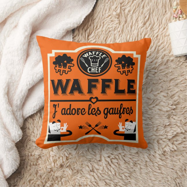 Franse wafels kussen (Deken)