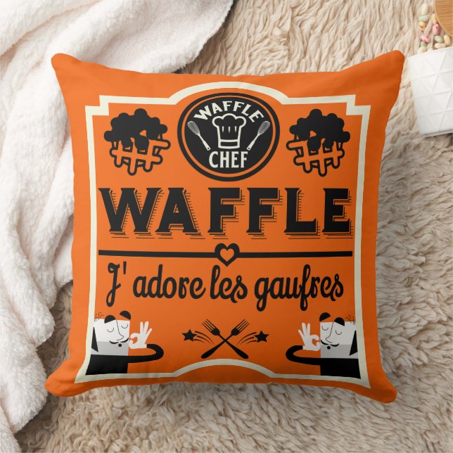 Franse wafels kussen (Deken)