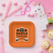 Franse wafels papieren bordje (Feest)