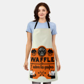 Franse wafels schort (Gedragen)