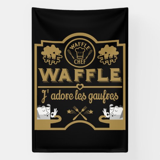 Franse wafels spandoek (Verticaal)