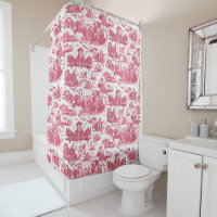 Franse wagen van Dawn Toile de Jouy-Pink