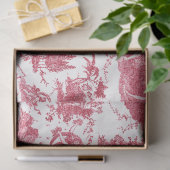  Franse wagen van Dawn Toile de Jouy-Pink Tissuepapier (Geschenk)