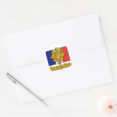 Franse wapenstilstand ronde sticker (Envelop)