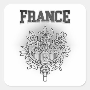 Franse wapenstilstand vierkante sticker