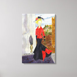 Franse wijk: MatisseFashion Waterverf Canvas Afdruk