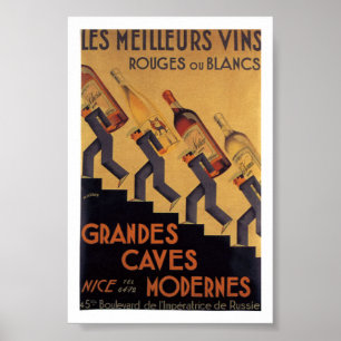  Franse wijn Les Meilleurs Vins Poster