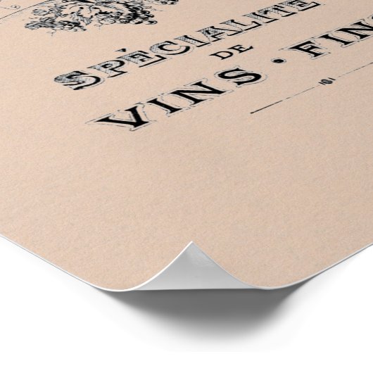  Franse wijn Poster (Hoek)