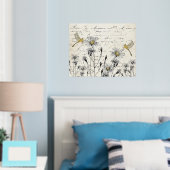 Franse  Wilde-bloemdragonfly-weide voor script Folie Afdrukken (Insitu (Slaapkamer))