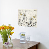 Franse  Wilde-bloemdragonfly-weide voor script Folie Afdrukken (Laag (Keuken))