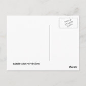 -Franse winter Briefkaart (Achterkant)