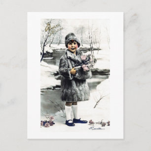 -Franse winter Briefkaart
