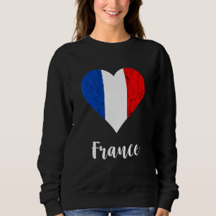 Franse wortels hart Franse trots Frankrijk vlag Fr Trui
