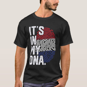 Franse wortels vlag vingerafdruk grafisch patriott t-shirt