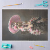 Franse Yorkie Decoupage Tissuepapier (Craft)