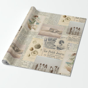 Franse zeebodem Cadeaupapier