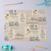  Franse zeebodem ontkoppelingsstreep Tissuepapier (Craft)