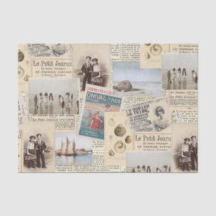  Franse zeewegkinderen collage Tissuepapier