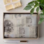  Franse zeewegkinderen collage Tissuepapier (Geschenk)