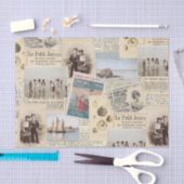  Franse zeewegkinderen collage Tissuepapier (Craft)