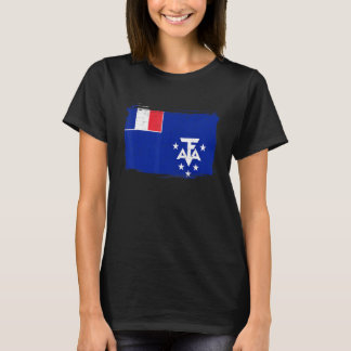 Franse Zuidelijke Antarctische Land Vlag Vrouwen M T-shirt
