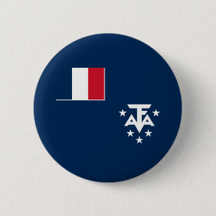 Franse Zuidelijke Antarctische Landen Ronde Button 5,7 Cm