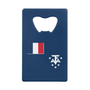 Franse Zuidelijke en Antarctische Gebieden Kredietkaart Flessenopener