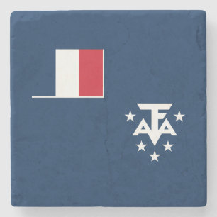 Franse Zuidelijke en Antarctische Gebieden Stenen Onderzetter