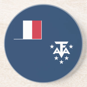 Franse Zuidelijke en Antarctische Gebieden Zandsteen Onderzetter