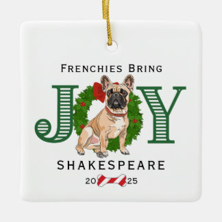 Fransen brengen vreugde keramisch ornament