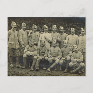  Fransen, soldaten uit de Eerste Wereldoorlog Briefkaart