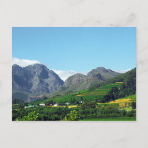Franshoeck Mountains in Zuid-Afrika Briefkaart