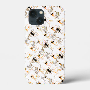 Fransie Howlelu Oranje Patroon iPhone 13 Mini Hoesje