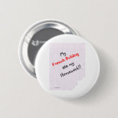 Fransman at mijn huiswerk - Button (Voorkant /achterkant)