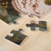 Fransman met vlinder in de lente legpuzzel (Zijkant)