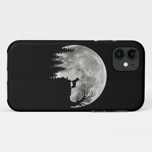 Fransman staande op berg maanlicht Halloween Case-Mate iPhone Case (Achterkant (horizontaal))