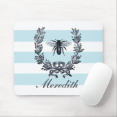 Franstalige bijen en Laurel Wreated Afbeelding Muismat (Met muis)