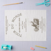  Franstalige boektitel Pagina Ontkoppeling J Verne Tissuepapier (Craft)