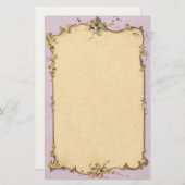  Franstalige Floral Scrollwork Briefpapier (Voorkant / Achterkant)