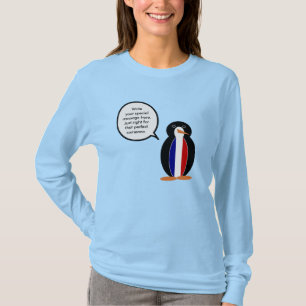 Franstalige mevrouw Penguin gepersonaliseerd T-shirt