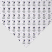 Frantic Snowman Tissuepapier (Detail)