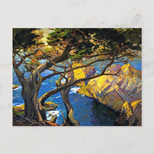 Franz Bischoff - Cleft-Born Trees, Monterey Briefkaart (Voorkant)