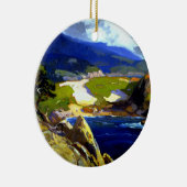 Franz Bischoff schilderij, Cypress Green Keramisch Ornament (Rechts)