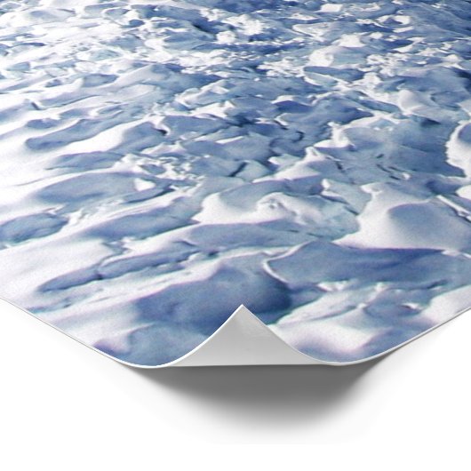 Franz Josef Glacier Aerial Uitzicht, Nieuw-Zeeland Poster (Hoek)