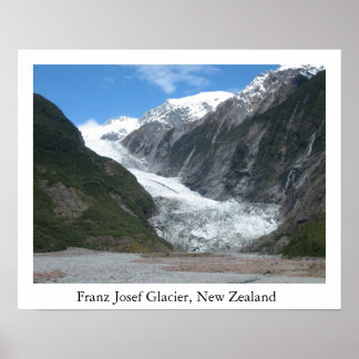 Franz Josef Glacier, Nieuw-Zeeland Poster