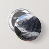Franz Josef Glacier, Nieuw-Zeeland Ronde Button 5,7 Cm (Voorkant /achterkant)